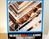 The Beatles 1962-1966 and 1967-1970 Albums Promo Poster Stand-Up Display - Blue Version