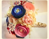 Wedding bouquet of paper flowers