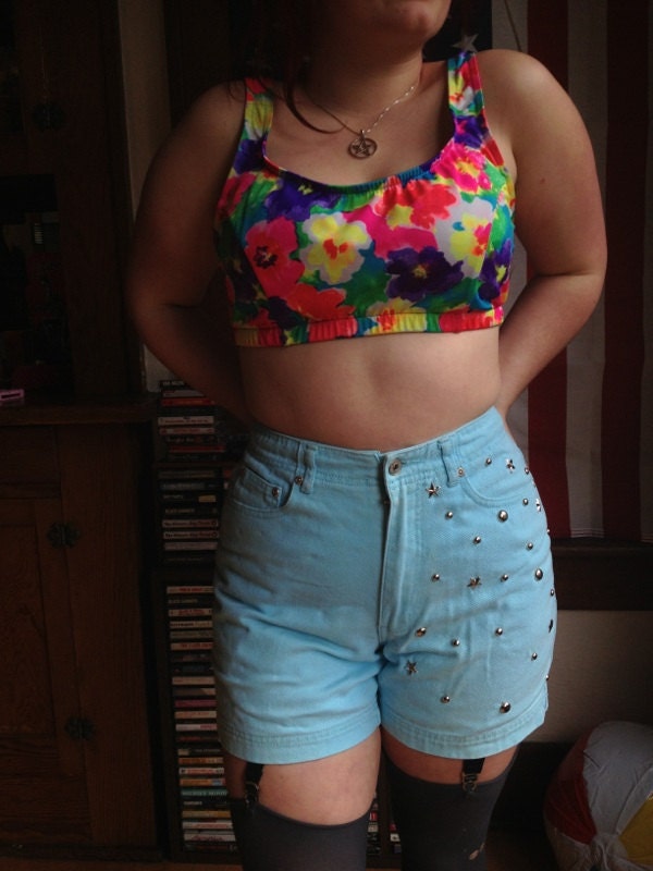 III Vintage Pastel Star Studded Galaxy Shorts III