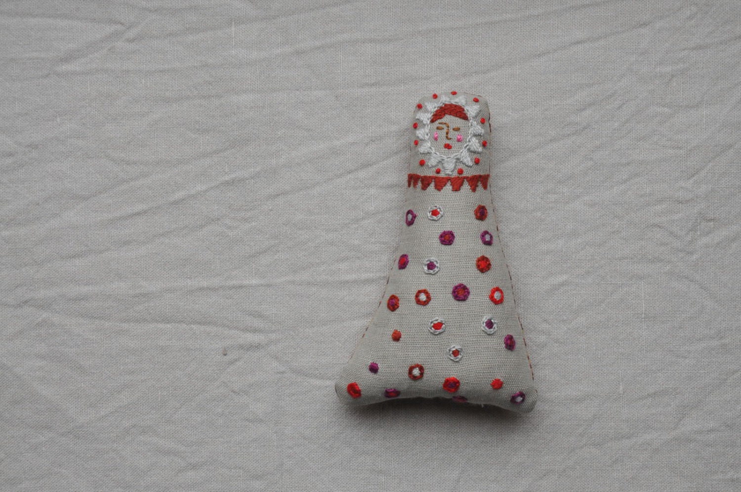 Handmade fabric embroidered doll - ESZTERDA Bambino