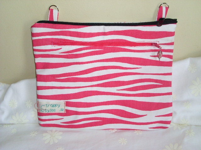 IPad Bag I Pad Case IPad Cover IPad Sleeve Ipad 3 Ipad 2 Ipad 1 Zebra print Pink and White