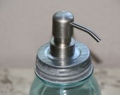 DIY Mason Jar Soap Dispenser Pump Kit with Lid - Stainless Soap Dispenser Pump Top - Lid and Pump OnlyFits Pint and Quart Mason Jars