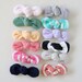 the knot bow // 2 for 12 // nubby french terry bow clip