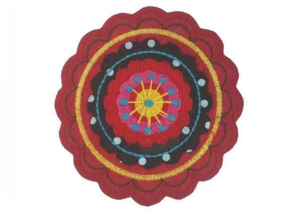 Iron on Patch/Applique Boho Flower Patch