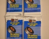 1990-91 Pro Set Hockey Series 1 - NHL Trading Cards - 4 Packs - UnOpened