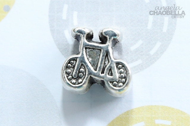 Authentic bike charm bead made to fit european bracelet