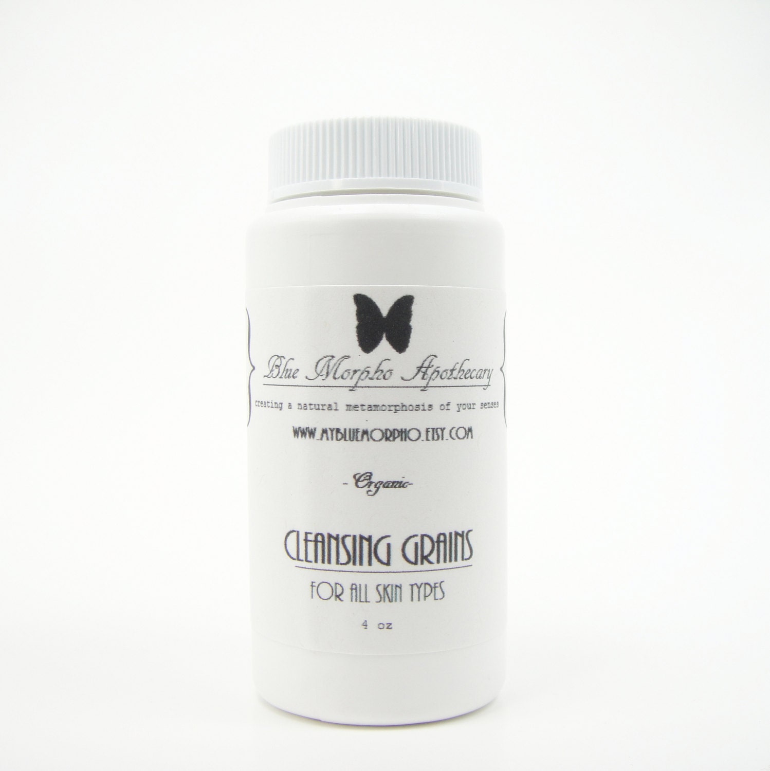 Organic Face Scrub / Clay Mask / Daily Cleansing Grains with Lavender & Calendula