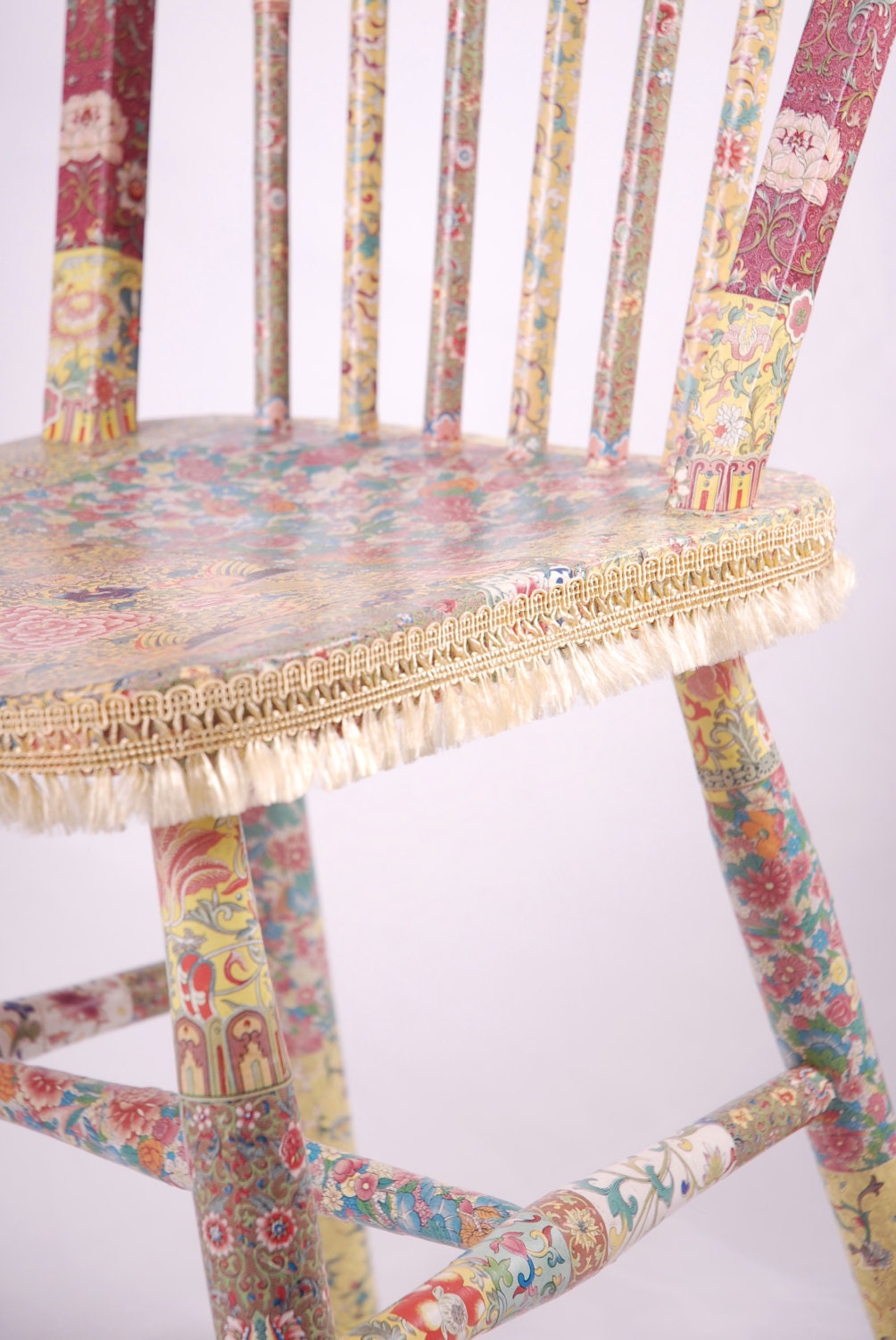 Wooden decoupage chair "Olivia"