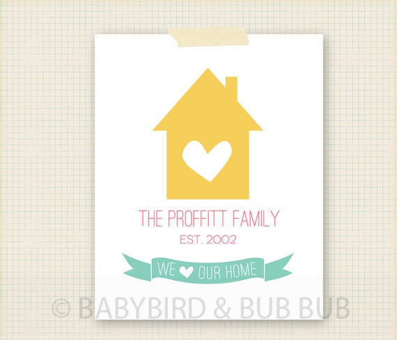 We Love Our Home - Art Print - For the Home Custom Wall Print Poster