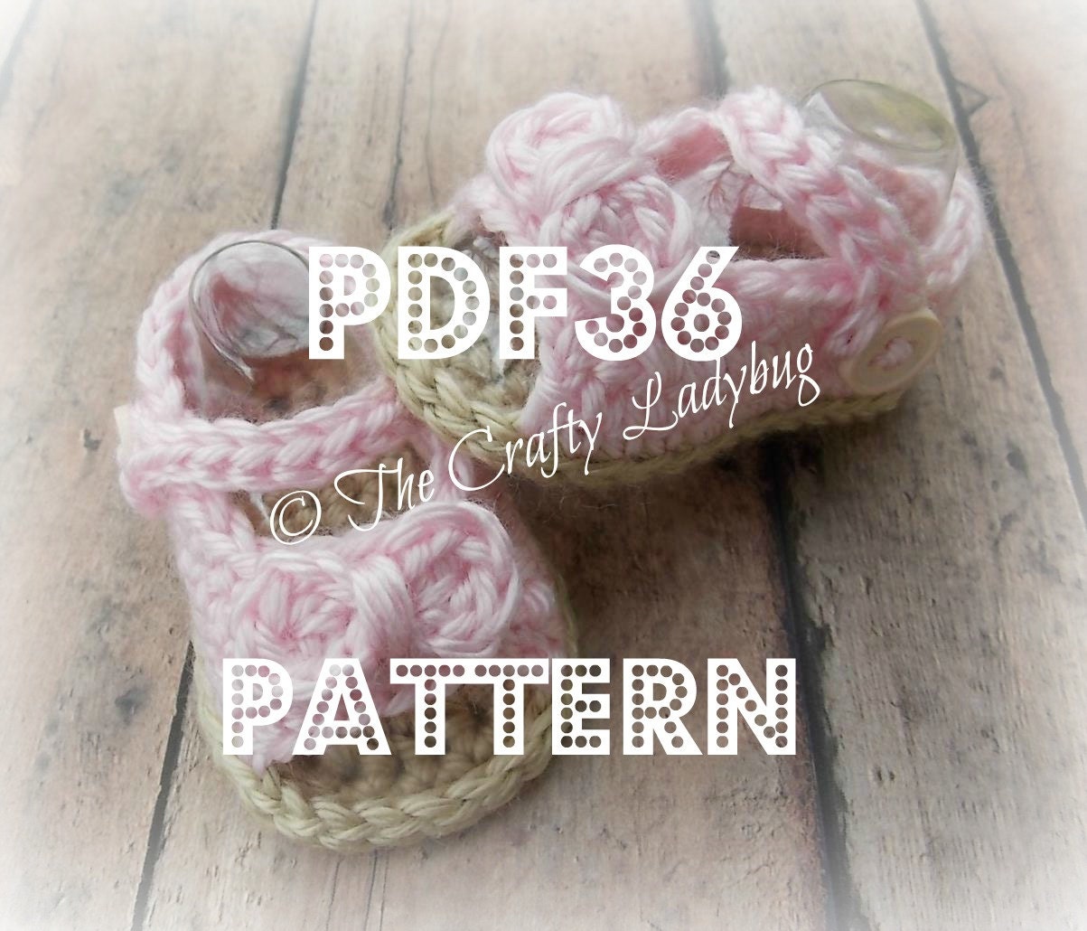 Baby peep toe booties pattern - PDF36 direct download