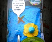 Vintage Spoon Garden Marker Plantable Wildflower Seed Flower Gift