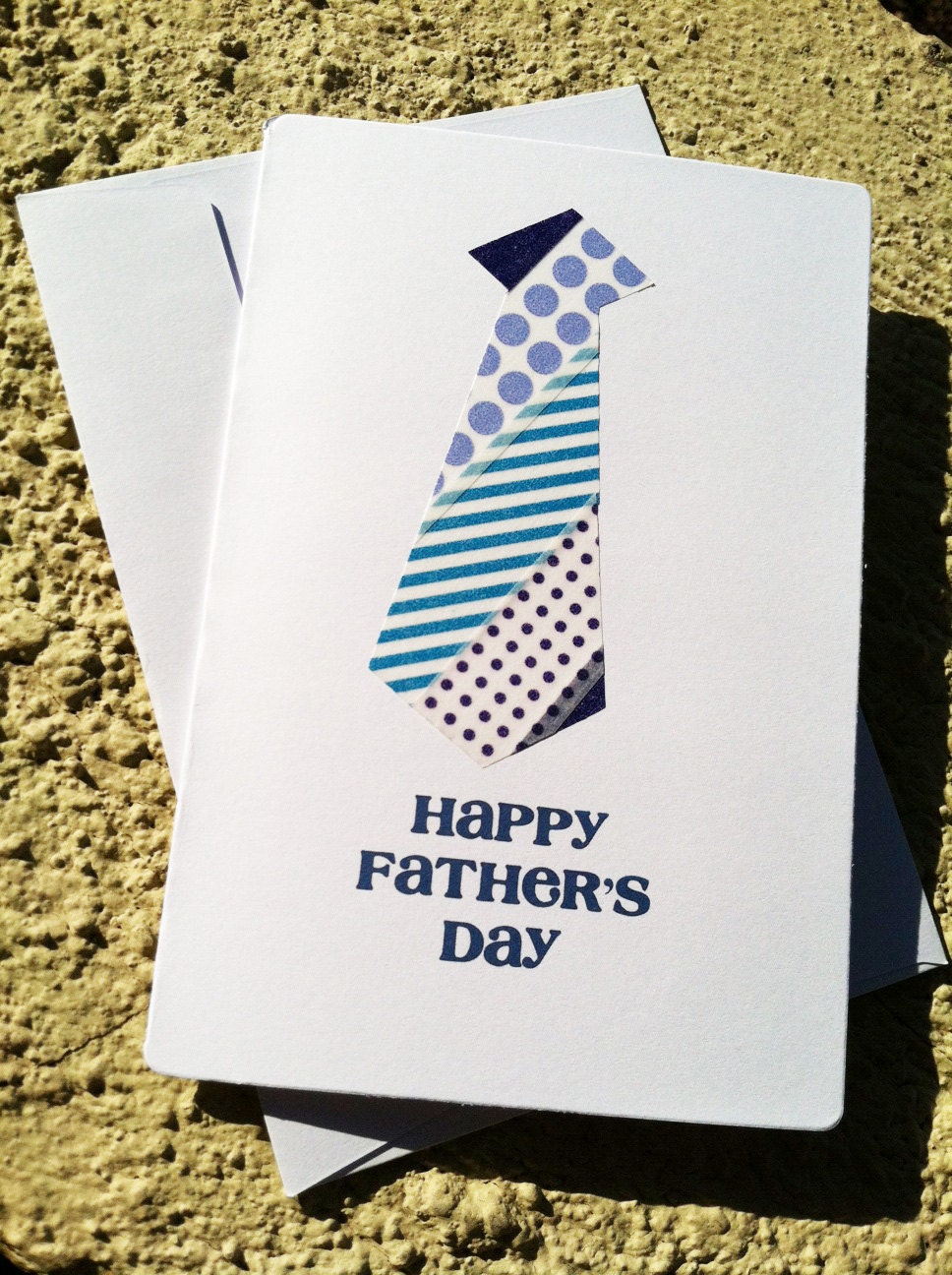 Father's Day Card - handmade tie washi tape