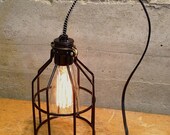 Vintage Style, Retro Price. Industrial Cage Edison Lamp. Desk Lamp, Accent Lighting, Night Light