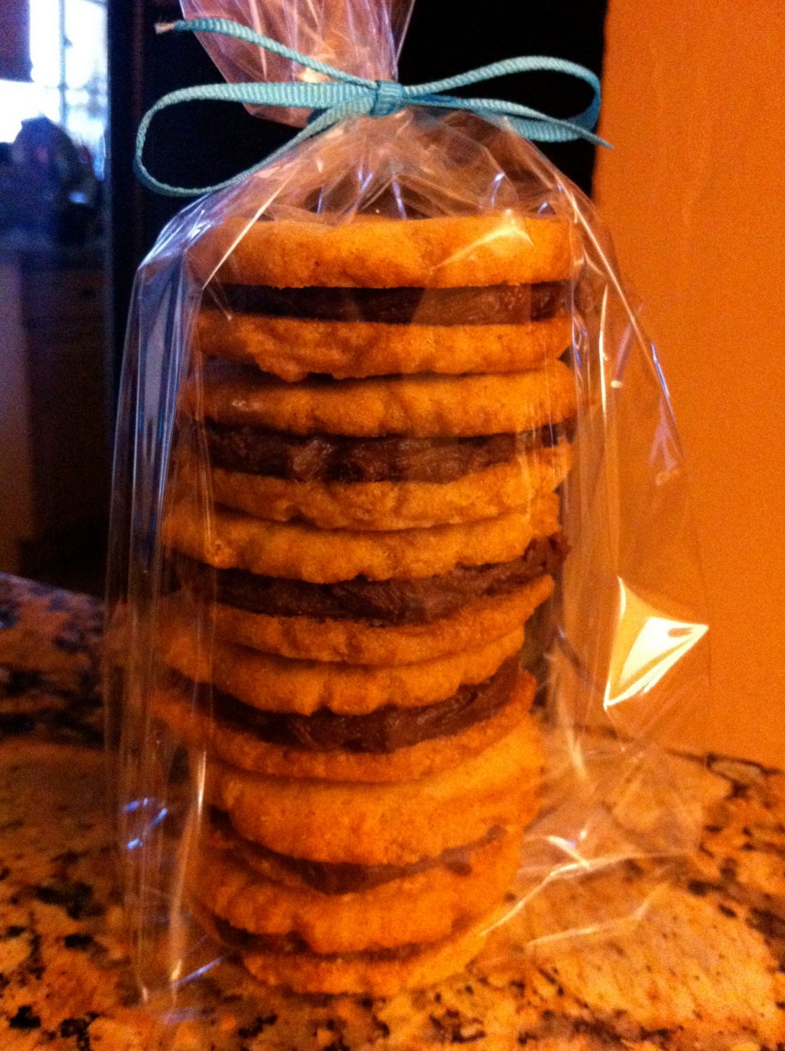 Chocolate-filled Vanilla Sandwich Cookies, 1 dozen