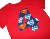Superman Batman Spiderman Iron Man Wolverine Hulk Thor Superhero Avengers Monogram Custom Boys Birthday T-Shirt Kids/Childrens/Baby Clothes