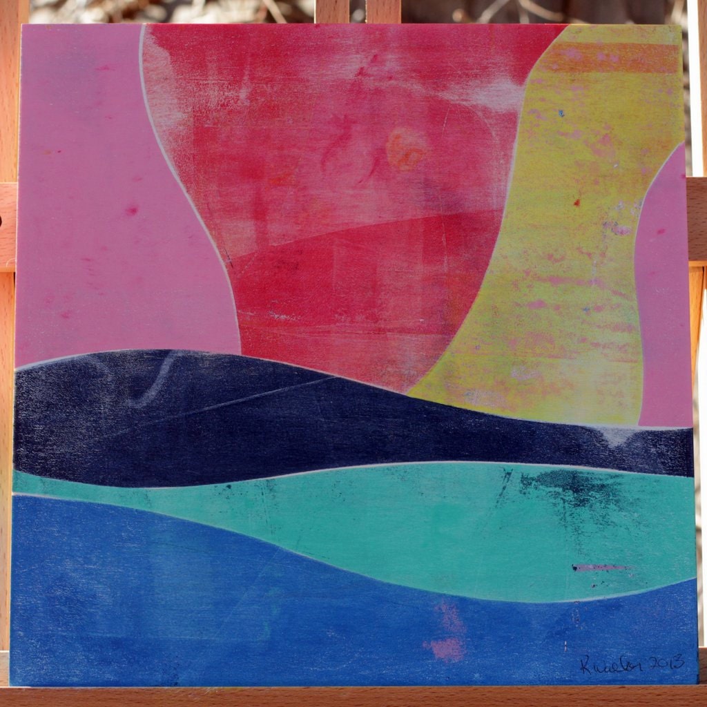 Mariah - Original Abstract Acrylic Painting on Wood