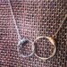 Two-Tone Two  Souls Necklace made with Recycled Guitar Strings