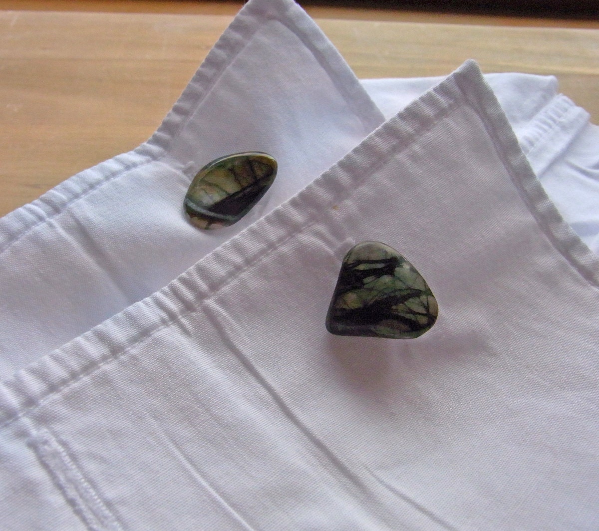 Picasso Stone - Semi Precious Stone Cufflinks, Gifts under 10 pounds