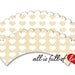 IVORY Printable Cupcake Wrappers DIY Set of 5 with vintage background INSTANT Download