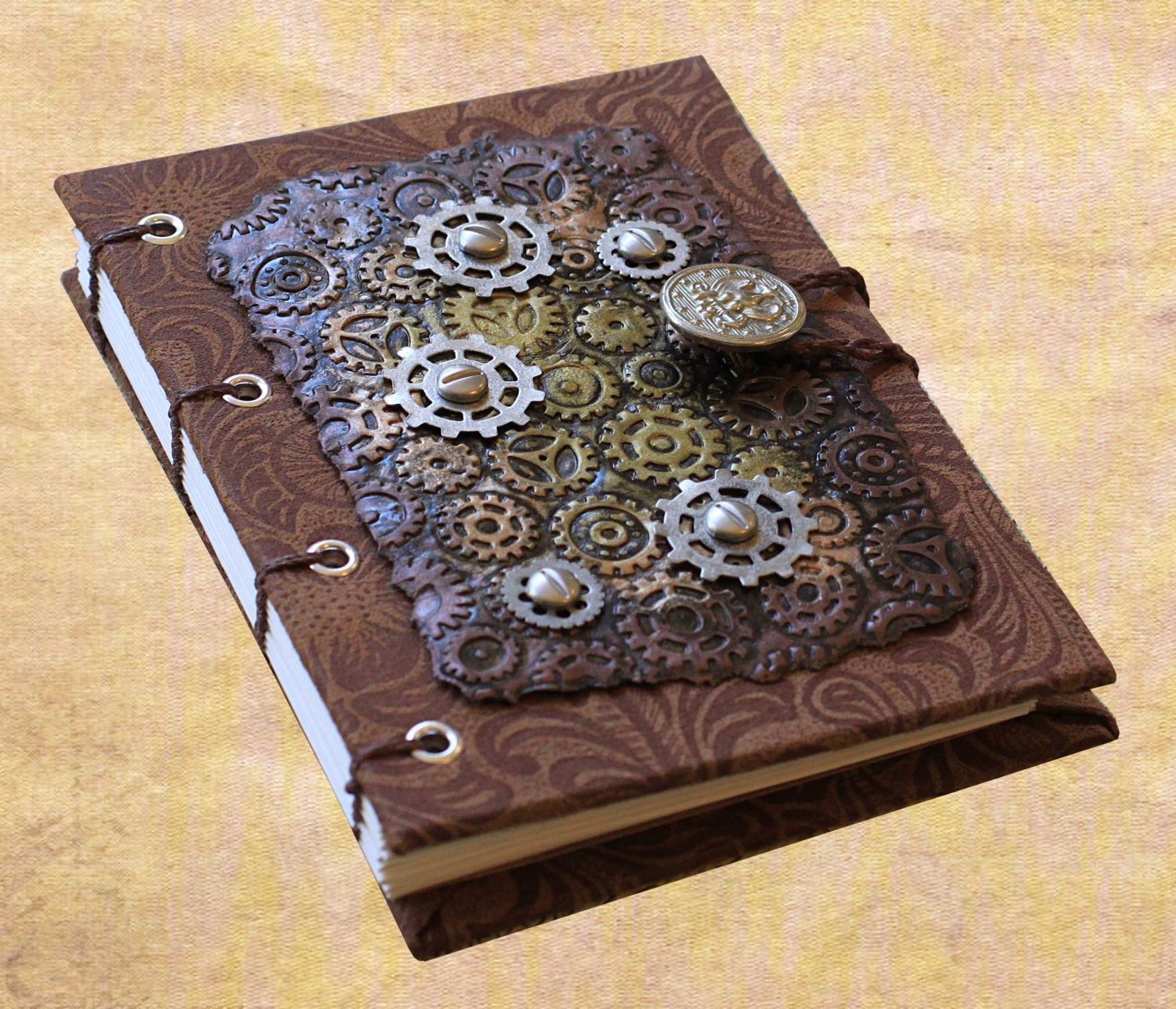 Steampunk Gears Coptic Sketchbook/Journal