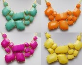rosy bubble necklace,beadwork necklace,Beaded Jewelry,bib necklace,statement necklace,pendant necklace with chain