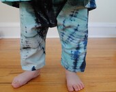 Unisex batik ninja pants, 100% cotton, baby harem pants
