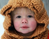 Baby Bear Crocheted Cowl