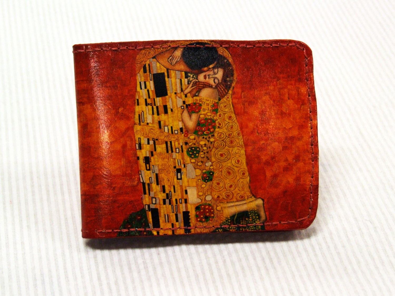 Printed Leather Billfold wallet