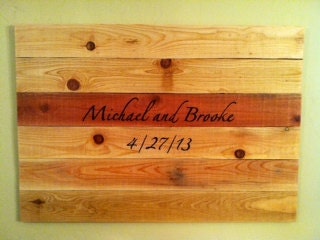 Wedding Guest Book Alternative, Custom Wedding Guestbook on Wood Slat Canvas, Rustic Wedding Guest Book, Wood Wedding Sign