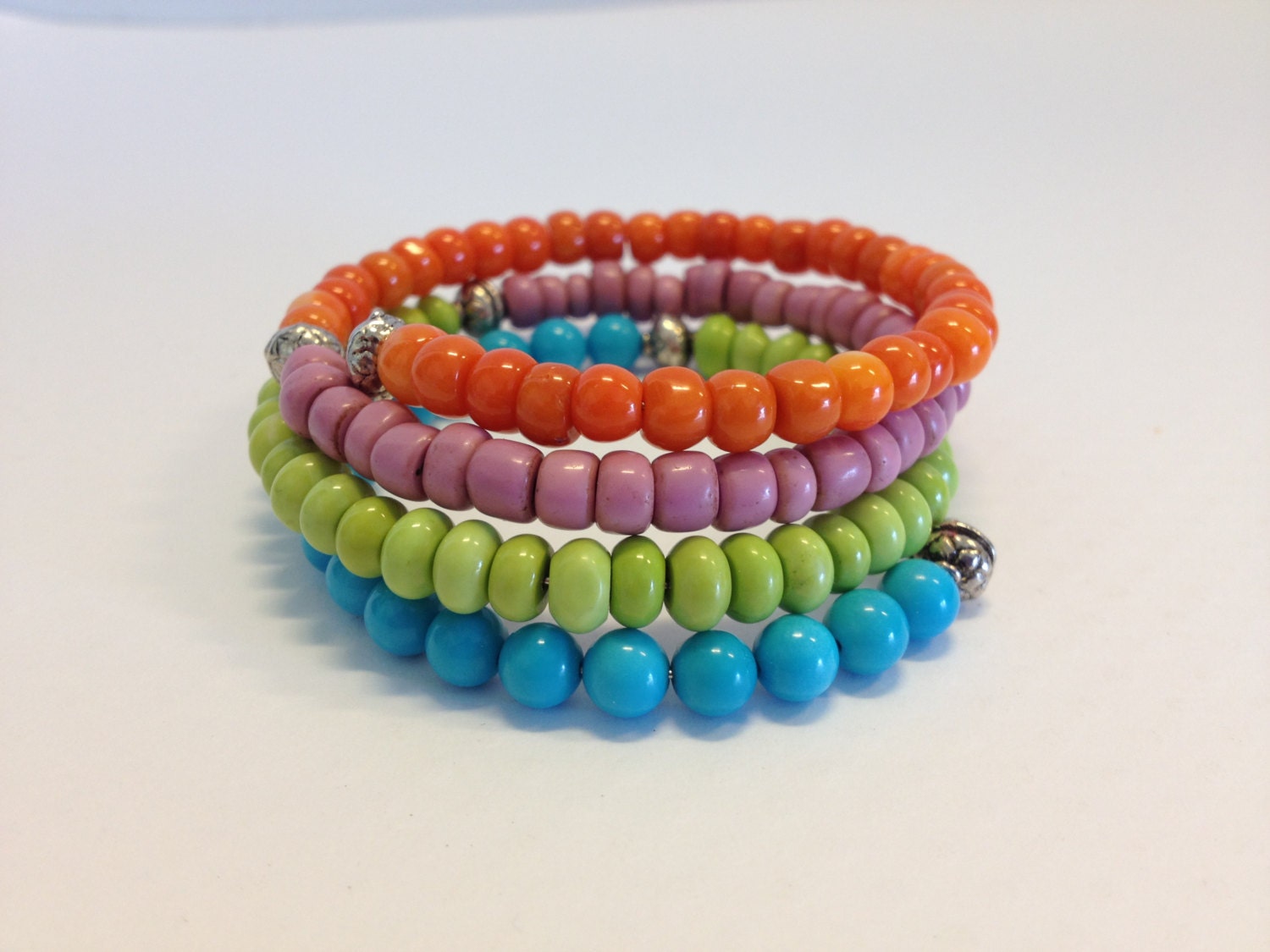 Summertime Bracelet - Beaded - Colorful