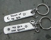 Game of Thrones Inspired Keychain Set Moon of my life and my Sun and Stars with Charms