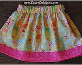 Giraffes Daisy Skirt