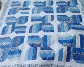Spa Blue and White Quilt