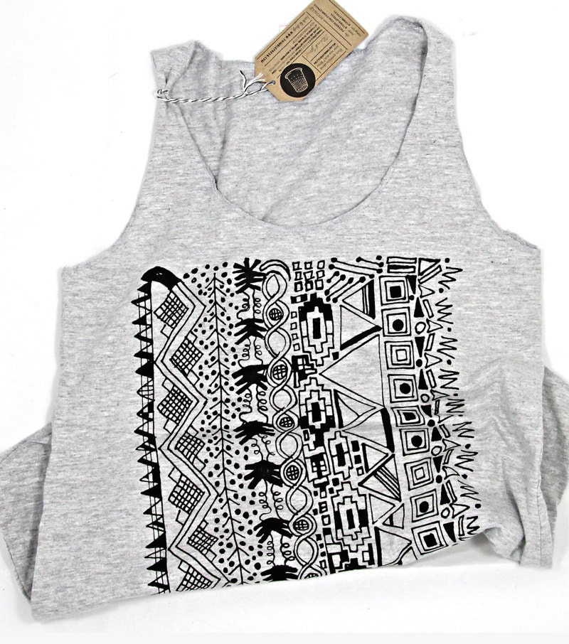 Heather Gray Screen Printed Tank