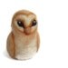 Needle Felted Owl - Miniature Felt Barn Owl Soft Sculpture (Bird)