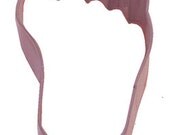 Foot Shaped Cookie Cutter, Resin Coated Metal Foot Cookie Cutter