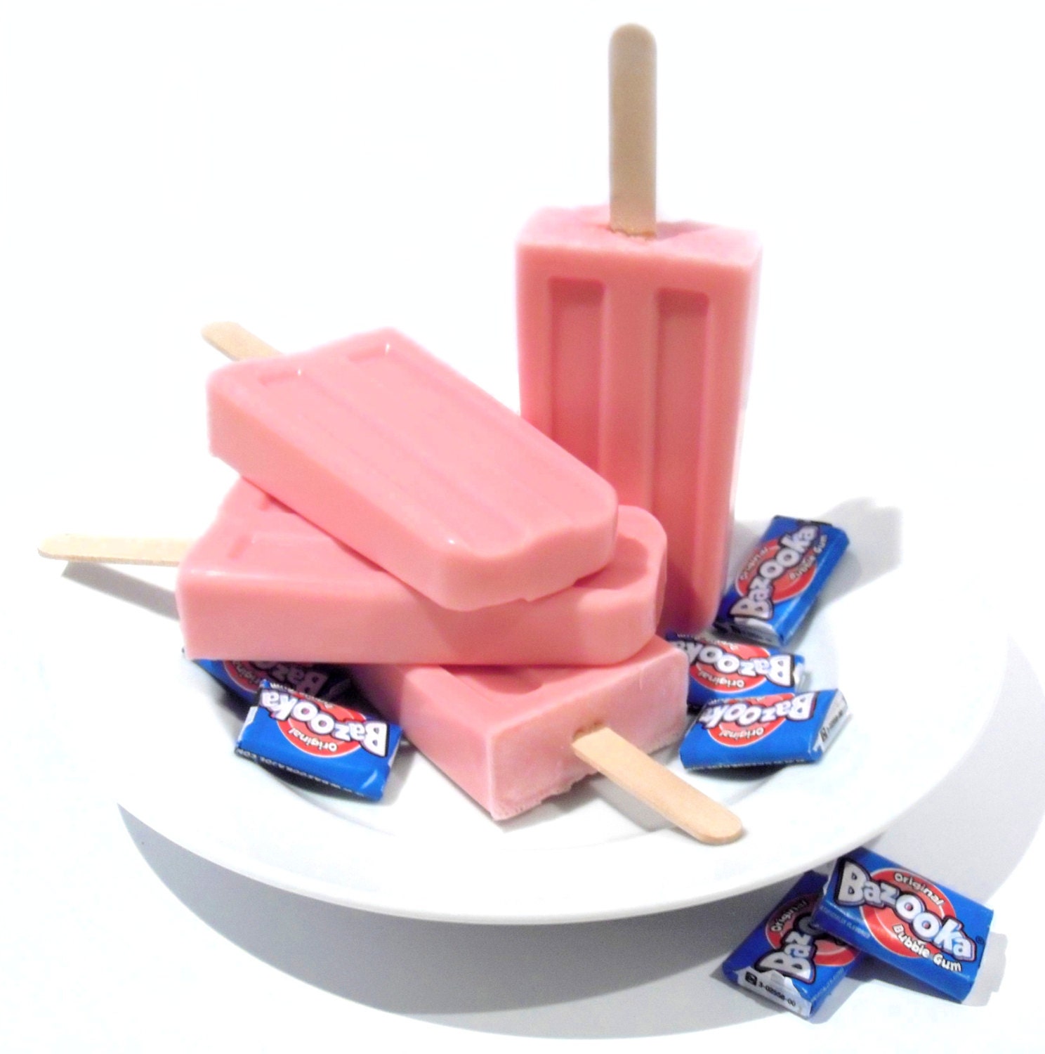 Popsicle Soaps Pink Bubble Gum