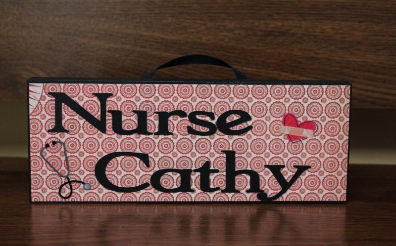 Teacher Name wooden block teacher gift classroom decor