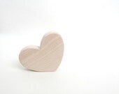 Heart Teether Toy - Wooden Teether - Waldorf Valentine Baby Toy