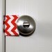Latchy Catchy in Navy Chevron Dot -Reversible (Patents Pending)