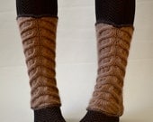 Angora Cable Leg Warmers