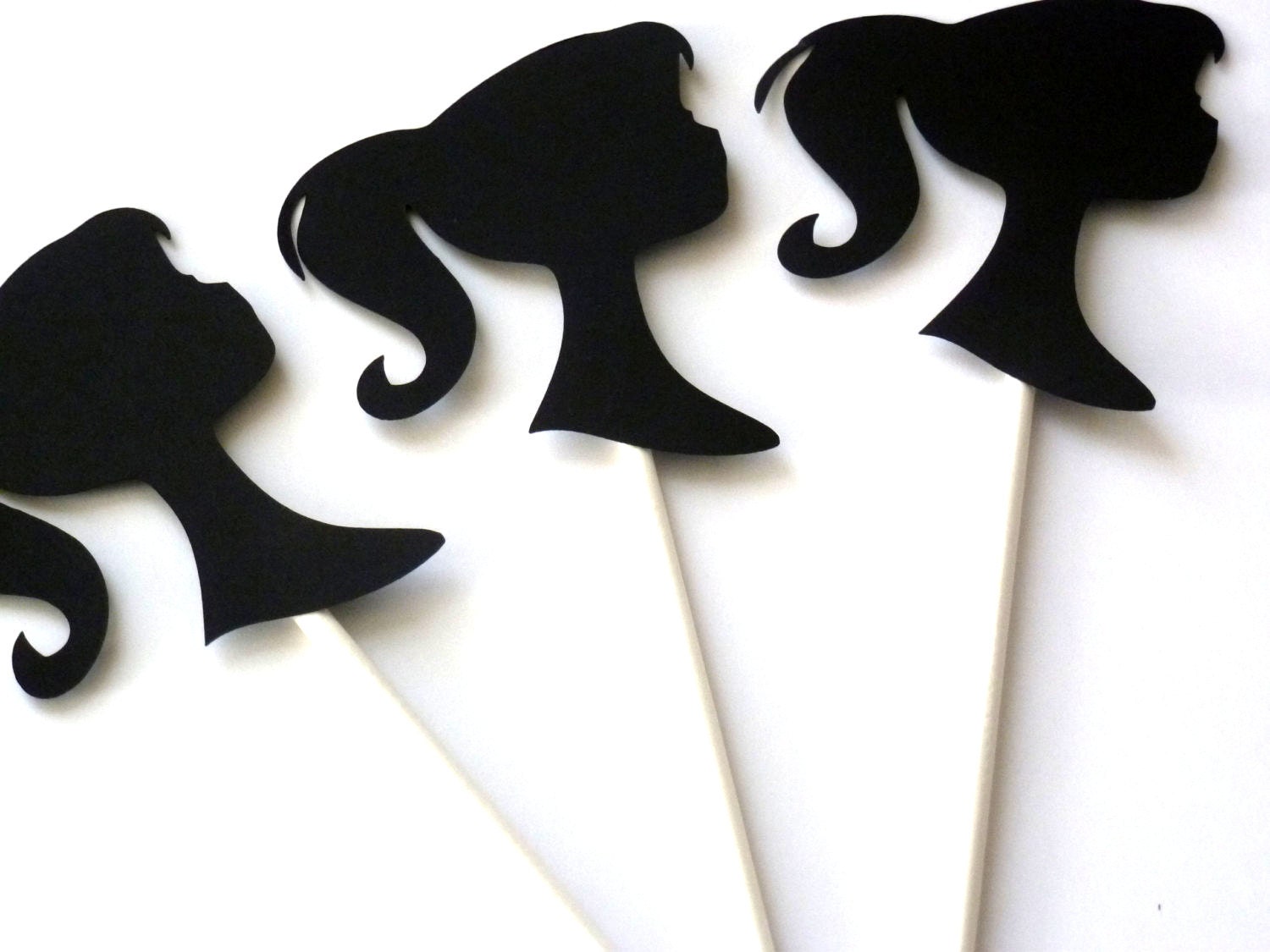 24 Barbie Party Cupcake Toppers BARBIE SILHOUETTE