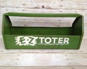 SALE - EZ TOTER - Vintage Metal Tool Caddy Tote