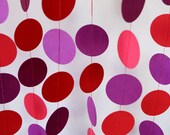 Red & Purple Party Garland, Birthday Decorations