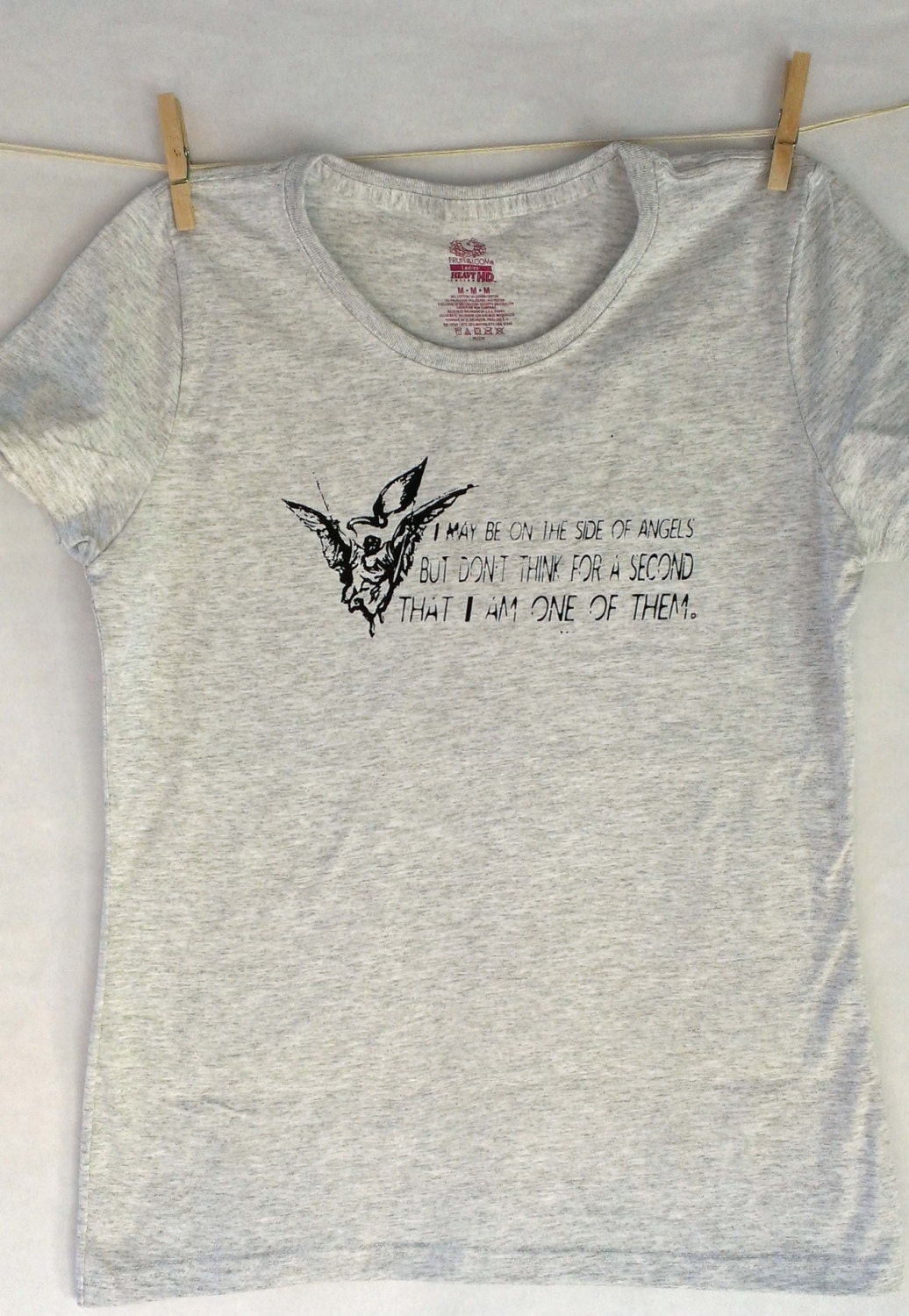 BBC Sherlock Angel quote t shirt Womens