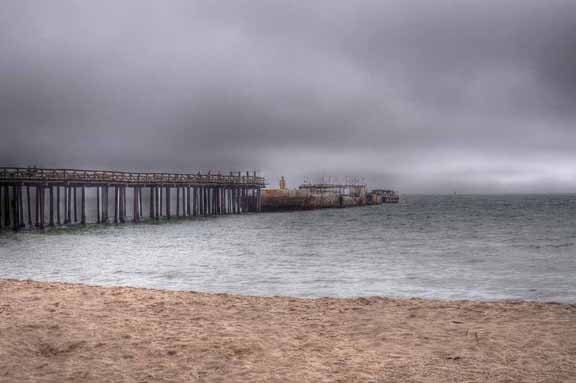 Beach Photography Seagull Sea Birds Dock Pier Ocean Fine Art Print "Cement Ship" 8x12 Print