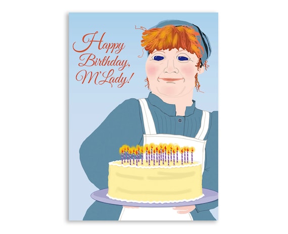 Downton Abbey Birthday Card: Mrs. Patmore's Layer Cake