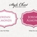 Orange Buffet Labels - PRINTABLE - 8 Elegant (Candy, Dessert, Popcorn, Snack, Ice Cream, Cookie...) Buffet Labels