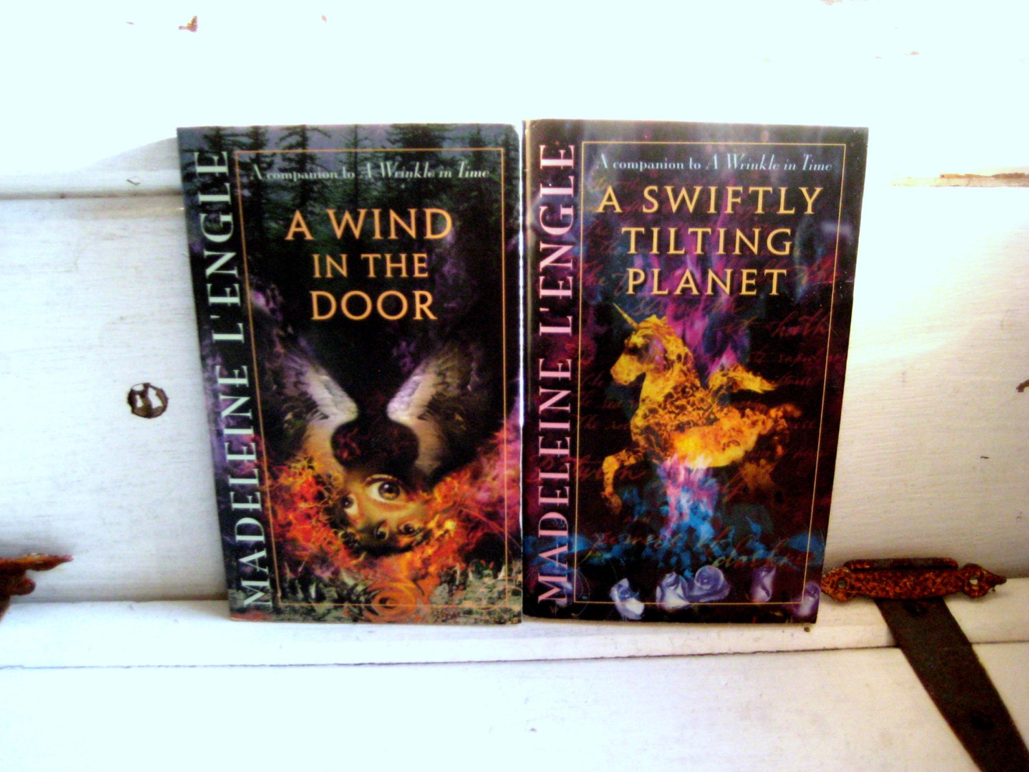 Vintage classics by Madeline L'Engle, set of two A Swiftly Tilting Planet and A Wind in the Door