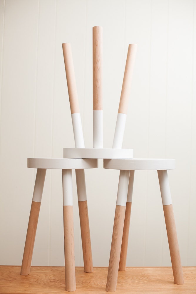 handmade wooden stool